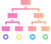 structure with levels illustration 