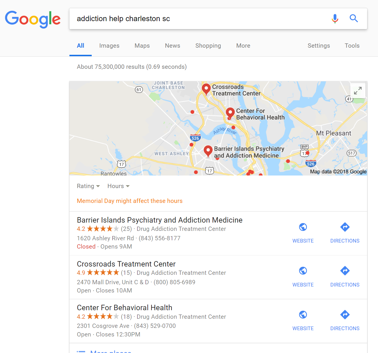 addiction help charleston sc